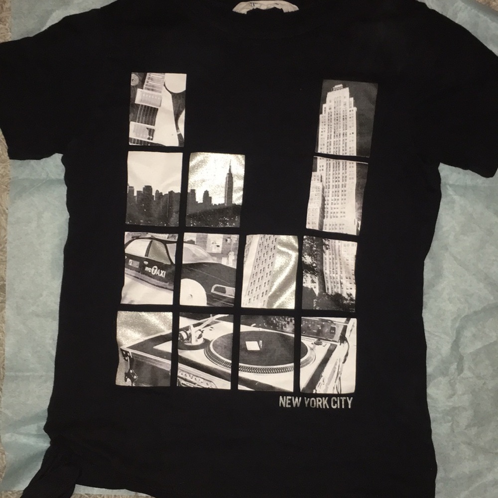 H&M Brand, T-shirt, Black New York City Design
